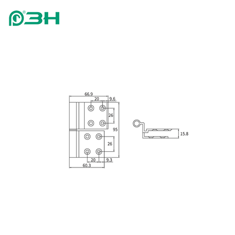 บานพับหน้าต่าง JX05B