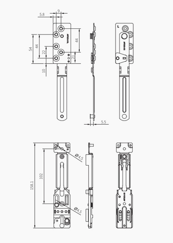 ล็อคนิรภัยป้องกันการปิดแบบซ่อน AFS03L