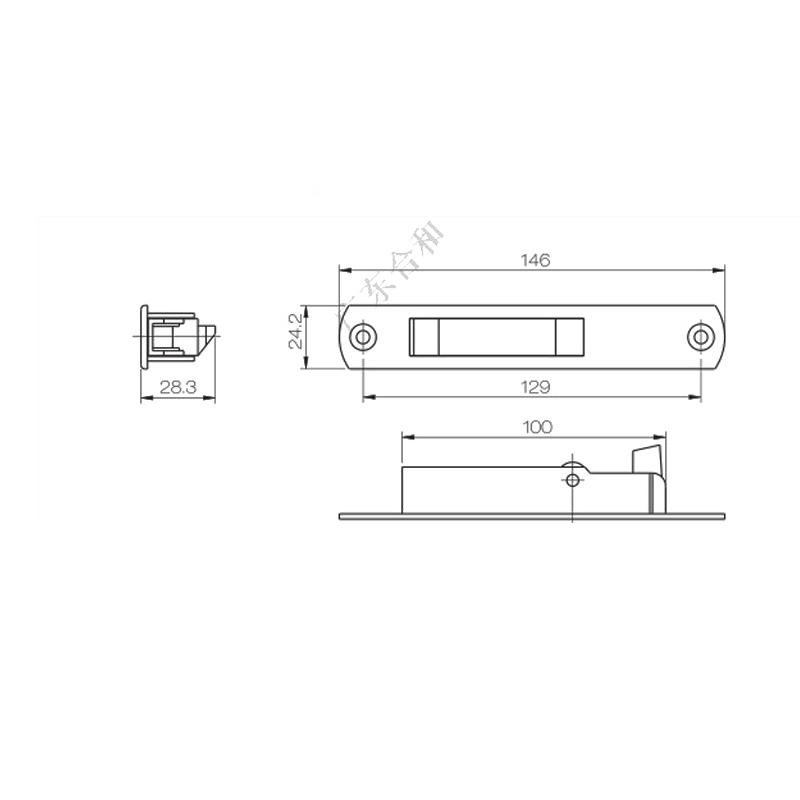 ล็อคบานเลื่อน UPVC PSTP02