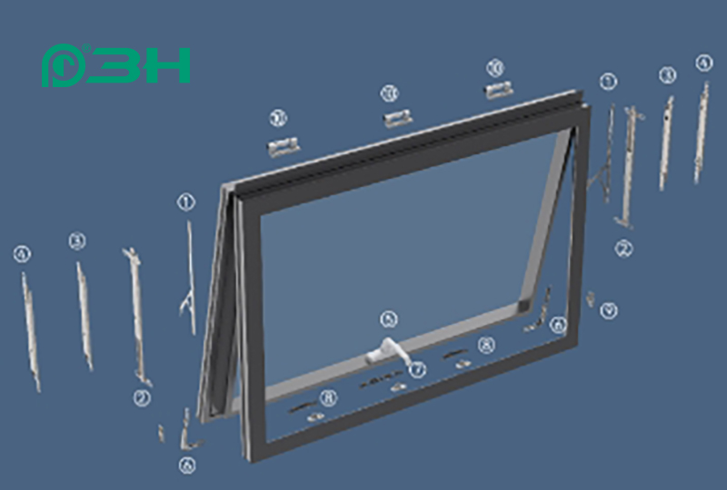ฮาร์ดแวร์หน้าต่างผ้าม่านผนัง 667