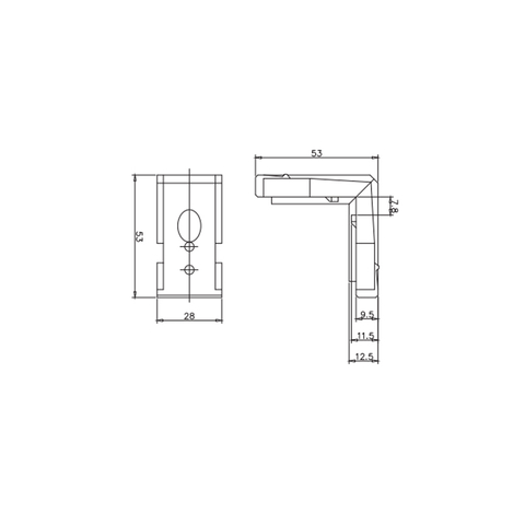 คอนเนคเตอร์ข้อต่อเข้ามุม CCG02
