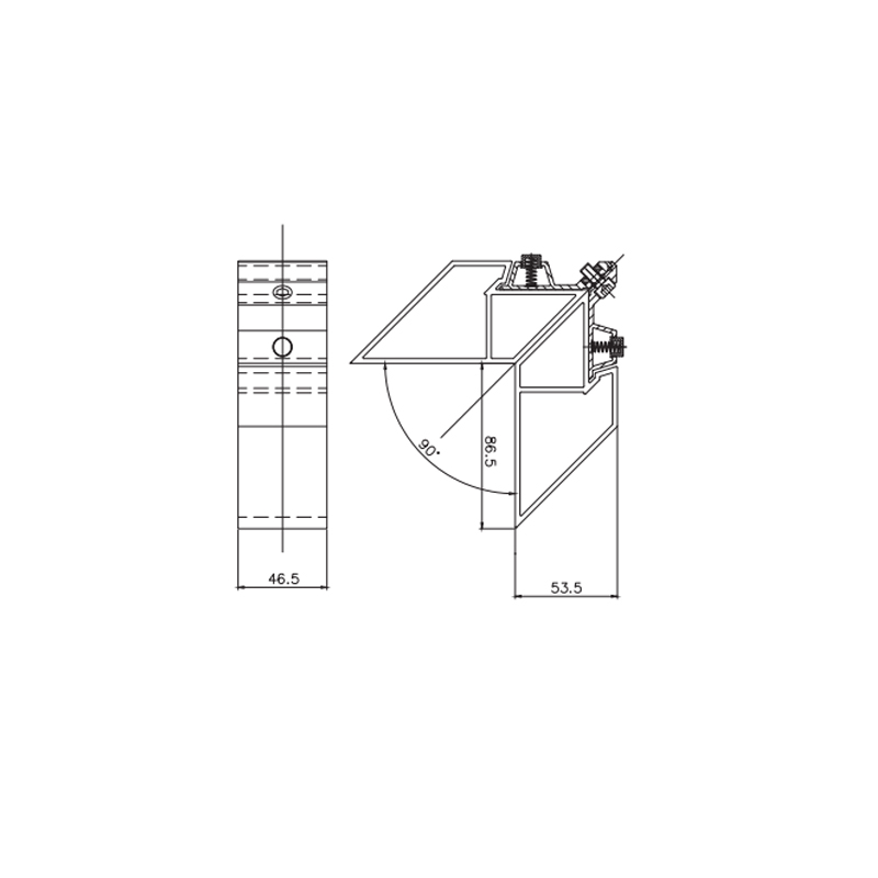 คอนเนคเตอร์ข้อต่อเข้ามุม T85A