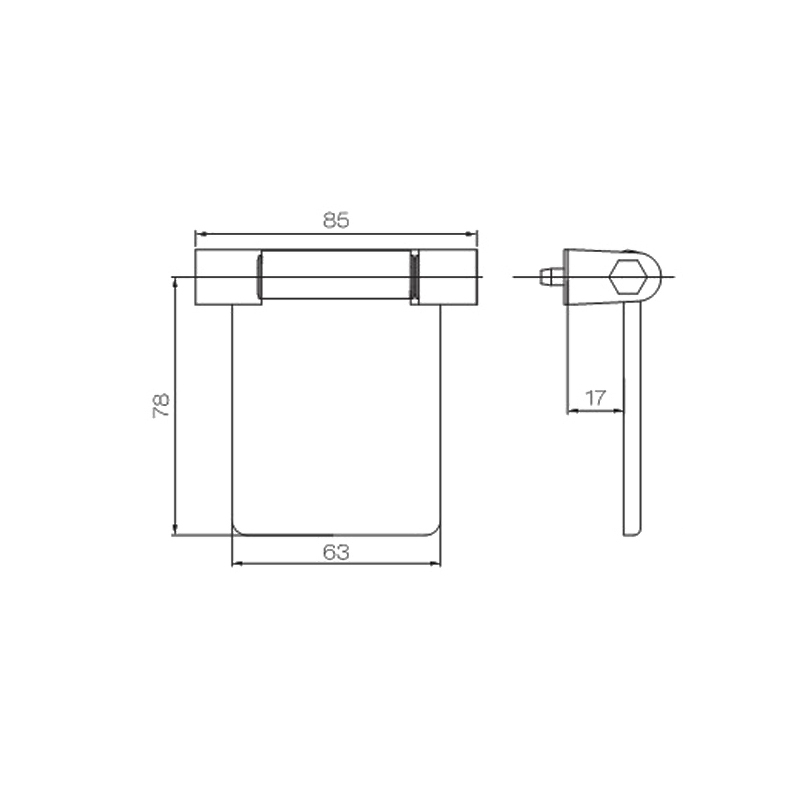 บานพับหน้าต่าง UPVC PJH02