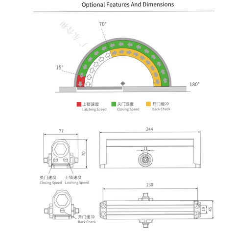 โช้คประตู DC-79V