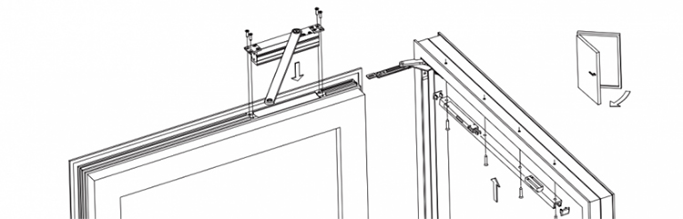 คำแนะนำ 3H ITS106 Door Closer-Exquisite Security Door Control Butler2