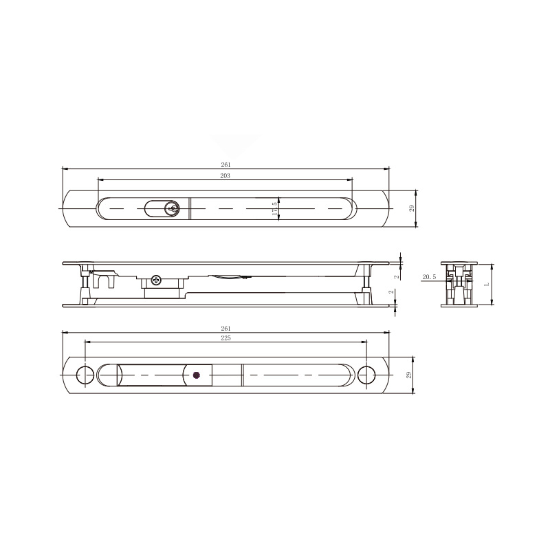 ล็อคบานเลื่อน STG28