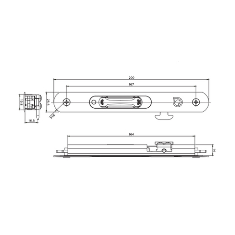 กลอนล็อคแบบเลื่อน STG35