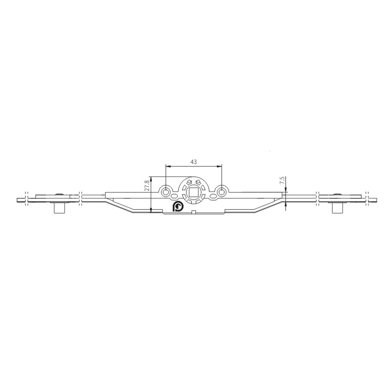 Espagnolette PCQ1001 ระบบส่งกำลัง UPVC