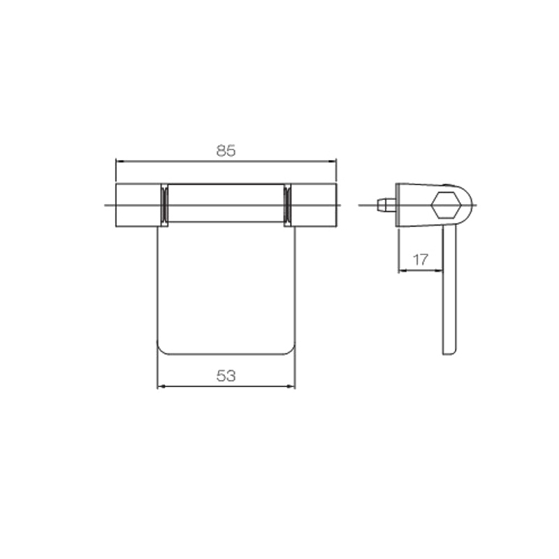 บานพับหน้าต่าง UPVC PJH01