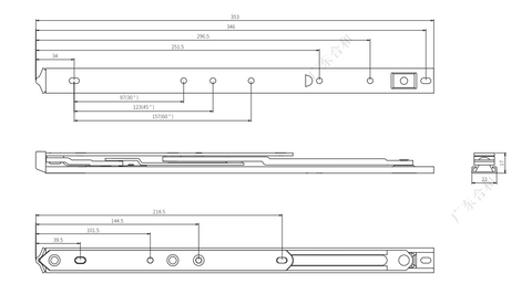 OEM SS304 แรงเสียดทานหน้าต่างอยู่ HHT14