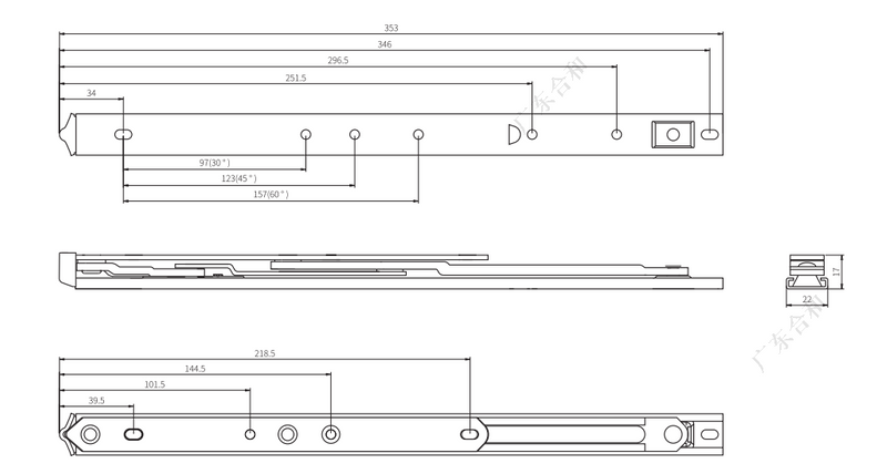 OEM SS304 แรงเสียดทานหน้าต่างอยู่ HHT14