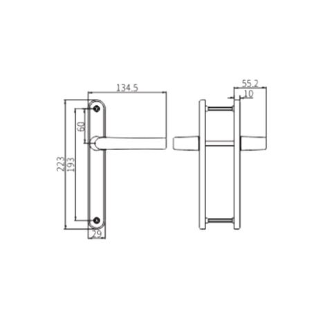 มือจับประตู CZM35
