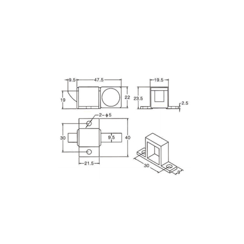 ฟลัชโบลท์หน้าต่างบานเปิดราคาดีที่สุด MX507B
