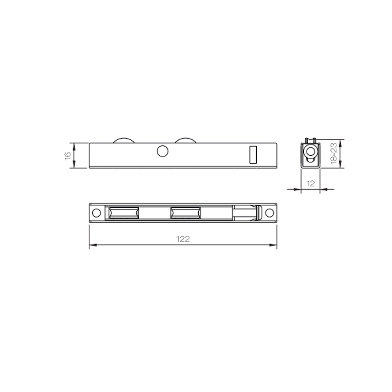 เหล็กกล้าคาร์บอนลูกกลิ้งเลื่อนหน้าต่าง UPVC แบบกำหนดเอง PLTS08-AS